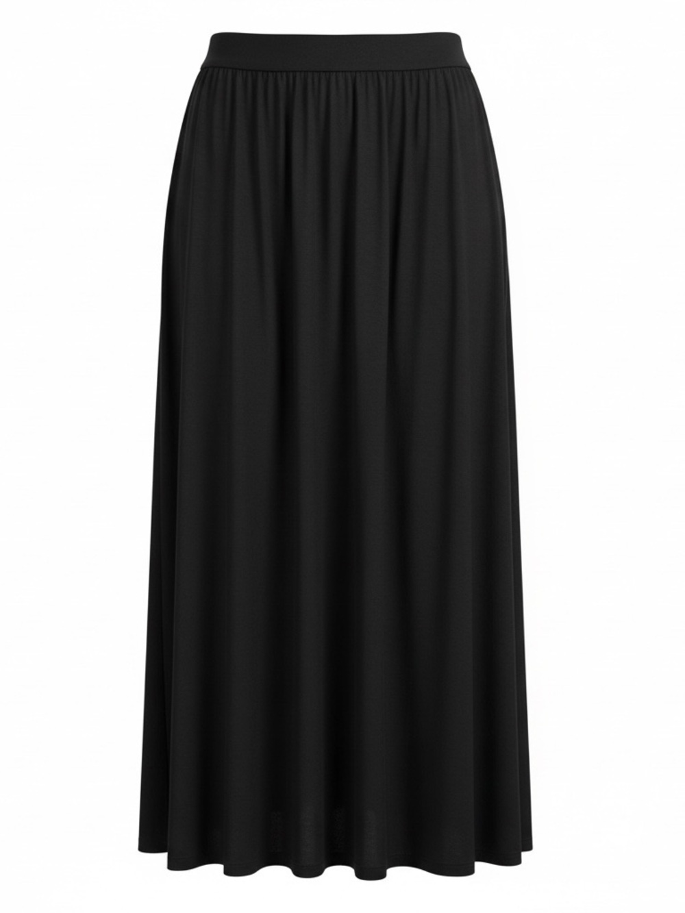 Ava & Viv Black Maxi Skirt with Elastic Waistband NWOT
